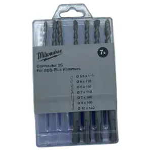 סט 7 מקדחי SDS לפטישון 5.5–10 מ"מ | 4932471245 | milwaukee