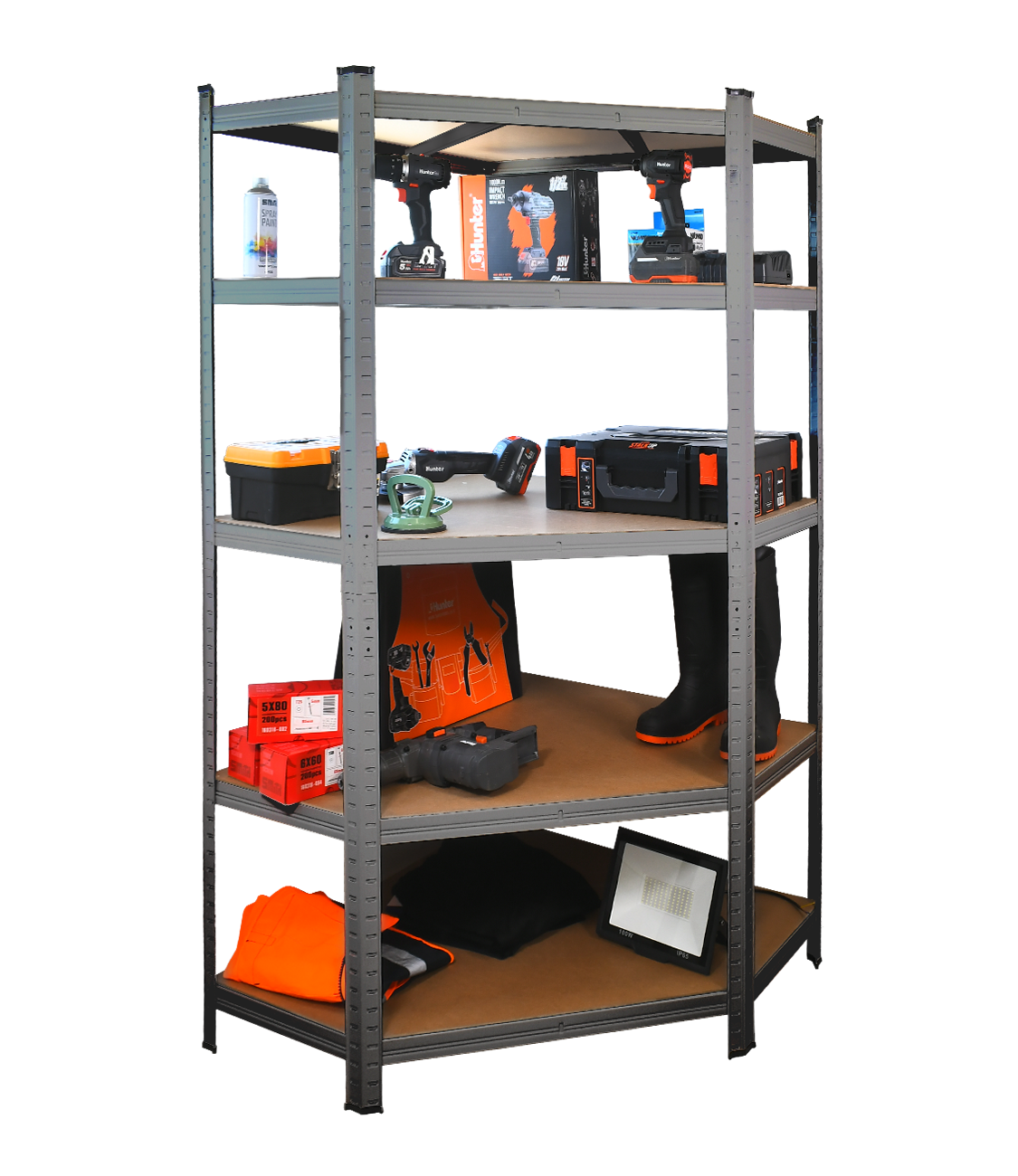 150123-003 - כוננית פינתית מודולרית אפור (3)